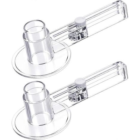 Lot de 2 coupe-papier circulaires transparents de 58 mm (2,25 pouces) pour la fabrication de boutons et autres loisirs créatifs (70-210 mm).