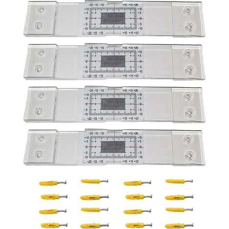 Lot de 3Jauge de fissure standard pour béton Outil de surveillance précis des fissures Règle de mesure des fissures (1/5)
