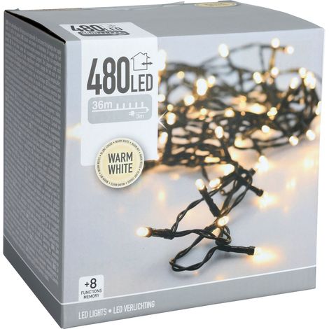 Lichterkette 480 LEDs Warmweiß Außen IP44 39m (1/2)