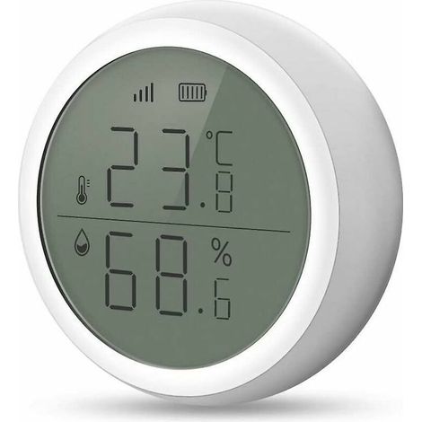 Digital Thermometer Hygrometer Room Thermometer Temperature and Humidity Monitor, High Precision Hygrometer with LCD Screen for Bedroom, Office, Warehouse, Kitchen (1/5)