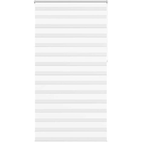 vidaXL Zebra blind 120,9x230 cm Fabric Width 116,7 cm white