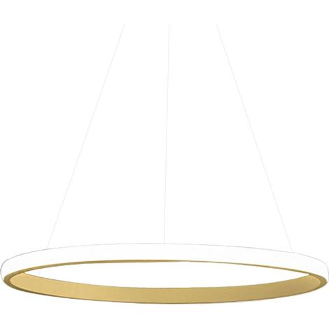 IOLE S/1 - LAMPADARIO A SOSPENSIONE ORO LED 3000K 1400LM 28W DIMMERABILE (1/5)