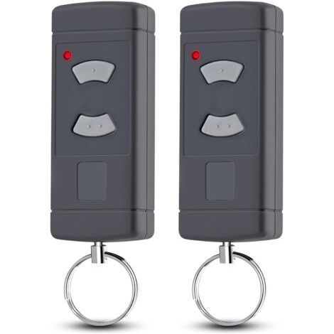 2 pièces télécommande de Porte de Garage pour Hörmann HSE2-40, HS4-40, HSM4-40, Compatible avec Hörmann Boutons Gris 40.685MHz télécommande de Porte de Garage (1/5)