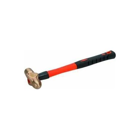 Bahco Schlosserhammer mit Kugelpinne, Kupferberyllium-Kopf und Fiberglas-Griff, funkenfrei, 300 g (1/5)