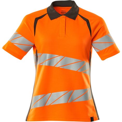 Mascot Damen-Polo-shirt 19093-771-1418 Gr. M hi-vis orange/dunkelanthrazit