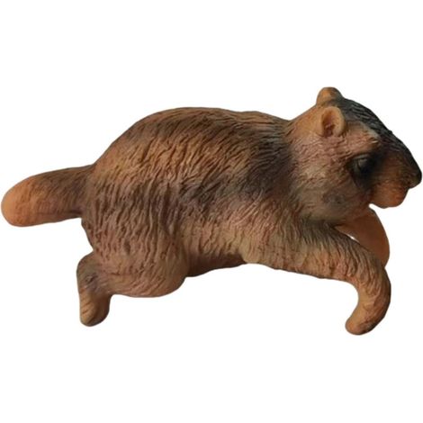 HouseVibe Jardinière suspendue avec statue d'animal de jardin et marmotte, vase à fleurs pour allée (1/5)
