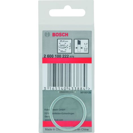 Anillo reductor hojas sierra circular 30 x 254 x 15 mm BOSCH 2600100222
