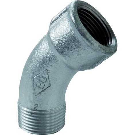 Raccordo Curvo 45 ° Maschio Femmina in Ghisa Georg Fisher PO402ZC