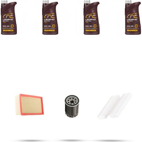 Kit tagliando 3 FILTRI e 4L OLIO compatibile con Peugeot 3008 II 1.2 PureTech 96kw Dal 2016 (1/4)