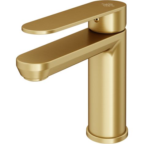 Presto nine Grifo lavabo monomando mezclador Nine oro cepillado (1/2)