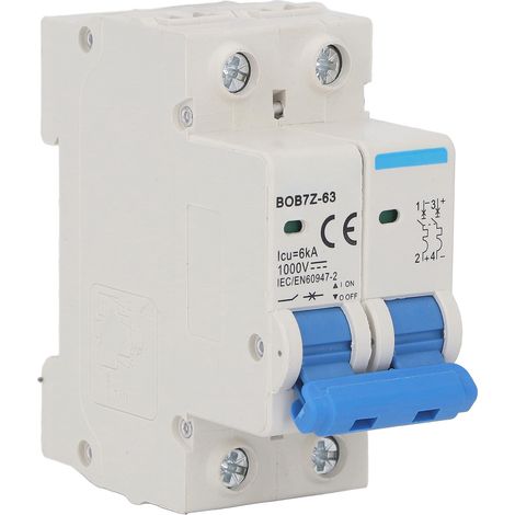 Disjoncteur miniature DC1000V 2P 6KA Protection photovoltaïque C16 16A Interrupteur d'air (1/5)