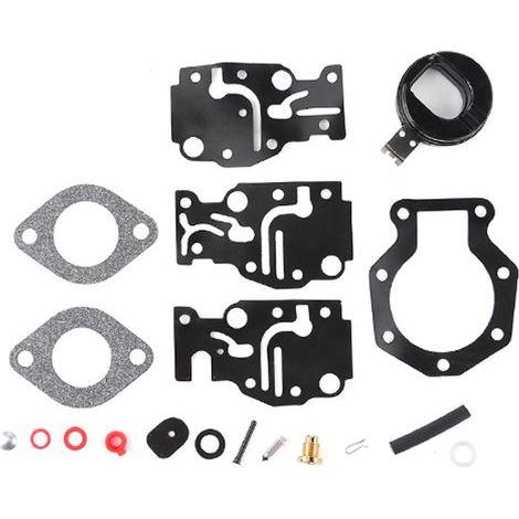 Carburador para Johnson 9.9 + Kit de reconstrucción de carburador 丨 Carburador 丨 Kit de reconstrucción de carburador Herramientas de reparación de carburador para Johnson/Evinrude 439073 0439073. (1/5)
