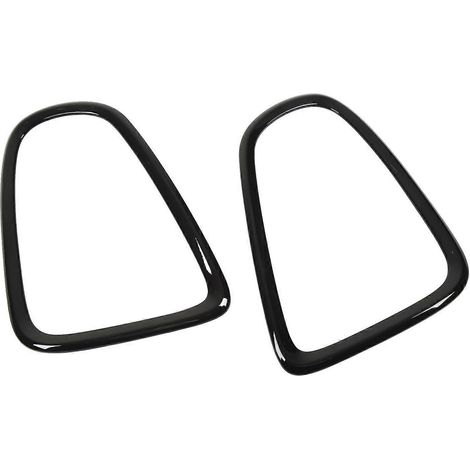 2 Stück Rücklicht-Zierringe links und rechts, glänzend schwarz, modisch, 51132752243 für R56, R57, R58 und R59
