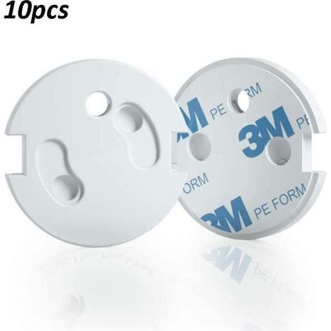 10pcs Cache Prise Bébé Français Sécurité Domestique et Puériculture pour Protection Prise Courant Électrique (1/4)