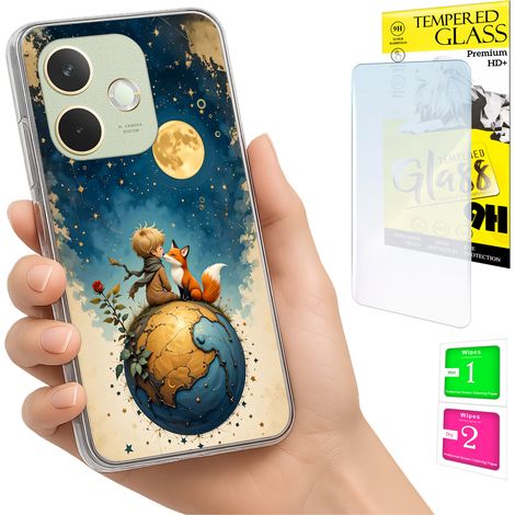 Custodia per Oppo A5 Pro con grafica Lisek e vetro 9H. (1/5)