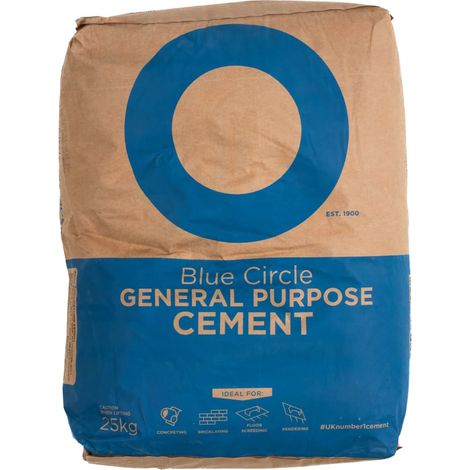 Blue Circle General Purpose Grey Cement 25kg (Paper Bag)