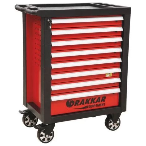 Servante d'atelier 8 tiroirs 249 outils DRAKKAR (1/3)
