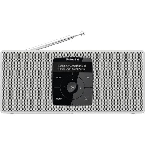 TechniSat DIGITRADIO 2 S Radio de poche DAB+, FM Bluetooth fonction réveil, rechargeable blanc (1/3)