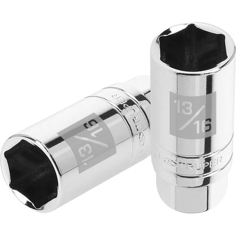 Llave vaso hexagonal de 13/16", bujías, cuadro 3/8"
