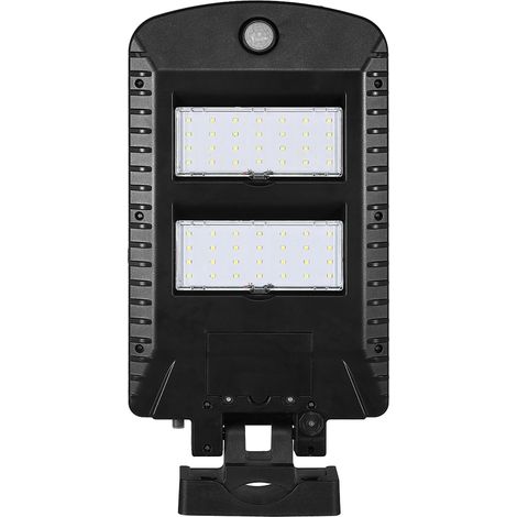 Terre Jardin – Lampadaire d'extérieur solaire 1000 lumens – Éclairage blanc froid – Détecteur de mouvement – Zone d'éclairage 90 m² – IP44