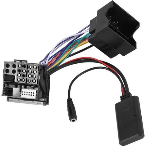 Adaptateur Bluetooth 5.0 - Cable Aux - Microphone Mains Libres - Pour Autoradio RD4 Blaupunkt VDO Bosch - Compatible Peugeot 307 408 508 Citroën C2 C5 - 1 Pièce (1/5)
