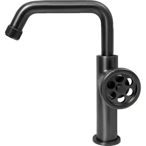 Essebagno Mitigeur lavabo bas Indus gris gun métal