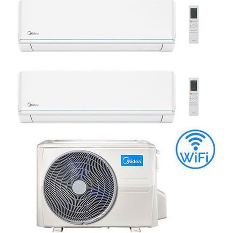 Midea Evolution R32 WiFi Dual Split 9000 + 9000 BTU Klimaanlage mit E.U. M2OE-18HFN8-Q INVERTER Klasse A++/A+ (1/5)