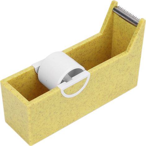 Distributeur de ruban adhésif portable pour extensions de cils, coupe-ruban de table jaune, support pour salon de beauté et usage domestique (1/5)