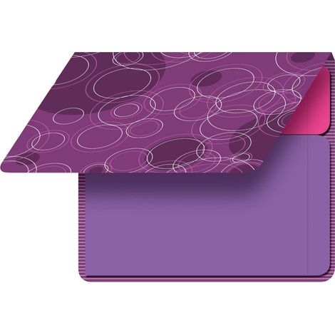 80x Haftnotizen im Etiketten-Block Lila/Pink (1/4)