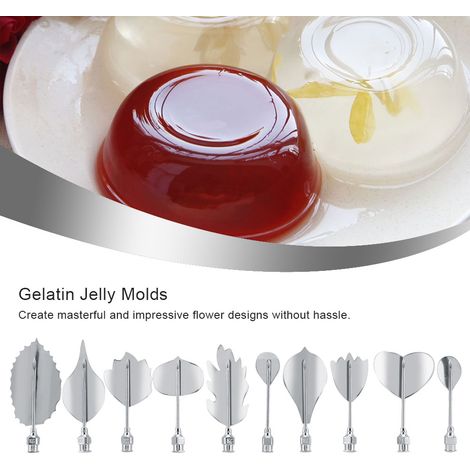 3D-Gelatine-Formen aus Edelstahl, DIY-Puddingkunst-Nadelspritze, Tortendekorationswerkzeug (N) (1/5)