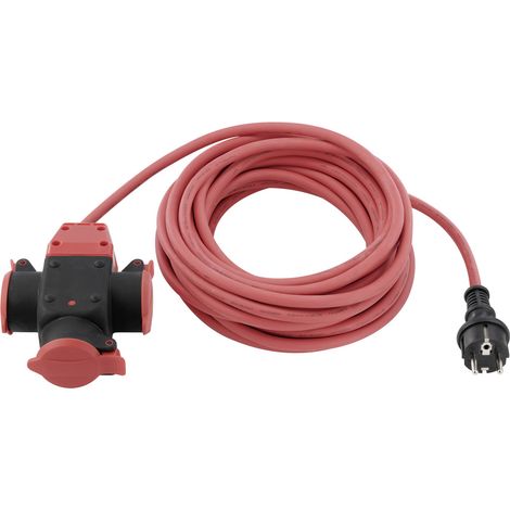 Sygonix SY-5806890 Strom Verlängerungskabel 16 A Rot 10.00 m H07RN-F 3G 1,5 mm² witterungsbeständig (1/5)
