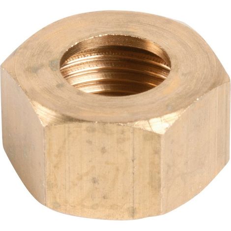Sechskant-Legierungsschraubmutter zum Einschrauben - F 1/2' - Durchmesser 14 mm - Serie Forte
