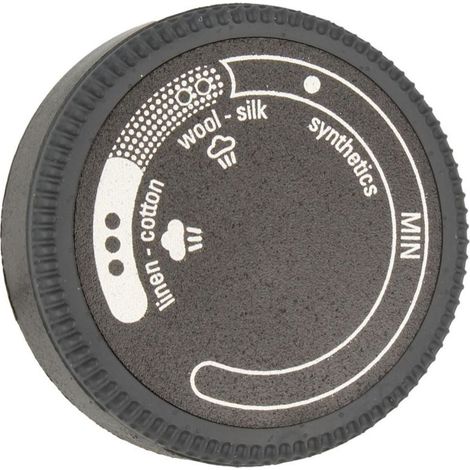 Bouton noir de thermostat