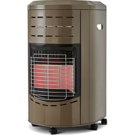 Favex – Poêle à gaz infrarouge 4200 W Calgary taupe – 3 niveaux de chauffe – Surface jusqu'à 40 m² – Mobile – Classe A – Acier (1/5)
