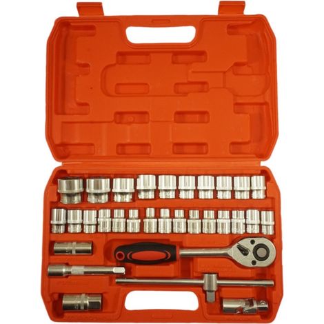 Coffret de douilles 1/2 avec cliquet de 10 à 32 mm (1/3)