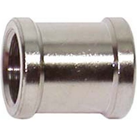 10PZ MANICOTTO FEMMINA FEMMINA OTTONE CROMATO - FF 1/2"