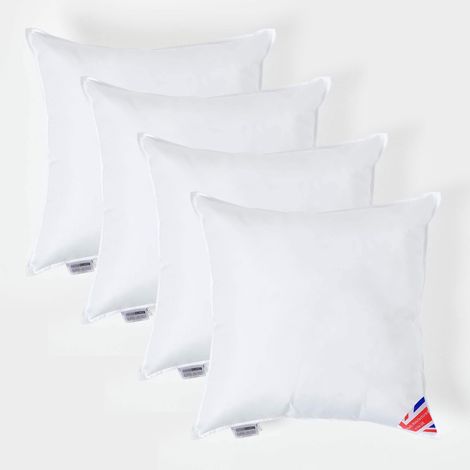 HOMESCAPES 4er-Set Füllkissen 60 x 60 cm – Kissenfüllung Super-Mikrofaser