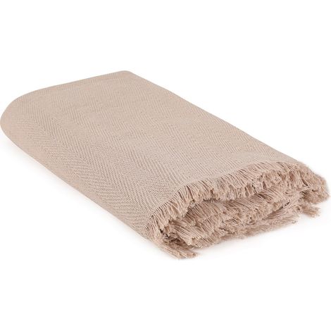 Funda de sofá, manta de sofá Cover 170 Cmx205 Cm 100% RECYCLED Beige (1/5)