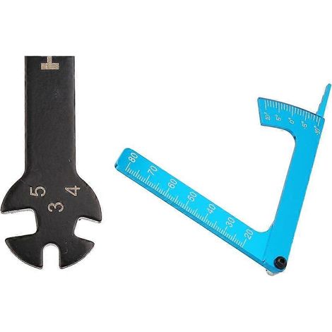 Outils de mesure pour voitures télécommandées : règle et clés de 3/4/5/5,5/7/8 mm outils de réglage pour voitures télécommandées. (1/5)