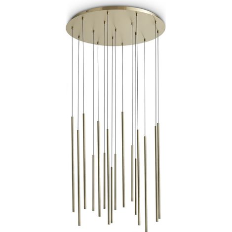 Ideal Lux LOOK Suspension en laiton avec 16 LED, 3100 lm, 3000 K (1/2)