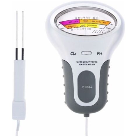 Pair Lntyq Testeur numérique de qualité de l'eau - PH et chlore CL2 - Analyse numérique de la qualité de l'eau - Pour piscine, spa, jacuzzi, etc (1/5)