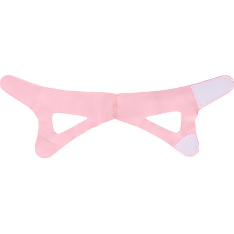 Sangle amincissante visage respirante, réducteur double menton réglable anti-ronflement, bande de soutien mentonnière ajustable. (1/5)
