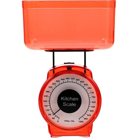 Balance Mécanique Cuisine en Plastique, 1kg, sans Pile (1/5)