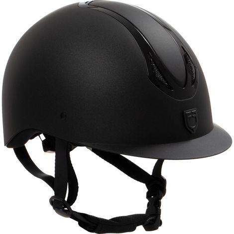 TAGLIA XS EQUESTRO Cap Azael NERO - NERO LUCIDO CASCO EQUITAZIONE (1/3)
