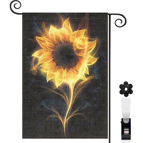 Drapeau de jardin vertical décoration saisonnière toile durable double face 30 x 45 cm pour cour maison terrasse (1/5)