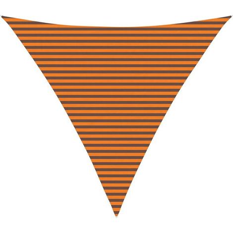 Voile d'ombrage orange et marron, 6 x 6 x 6 mètres (1/5)