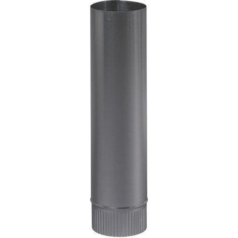 TEN – Tuyau rigide aluminié Ø180mm 0,5M gris mat – Conduit de fumée pour espaces confinés – Résistant à la chaleur – Non compatible avec autres marques