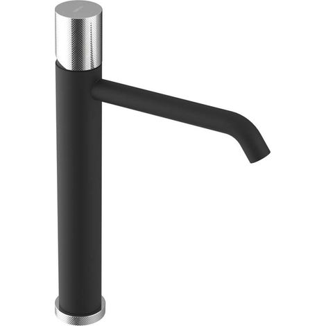 Sapho Ultratap - Grifo de lavabo, negro mate/cromo UT007TBC (1/2)