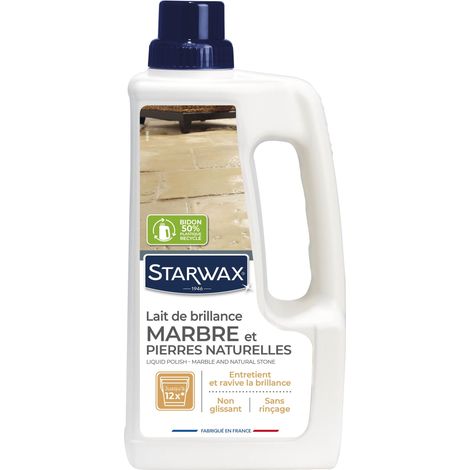 Lait de brillance pour marbres et pierres naturelles 1L STARWAX