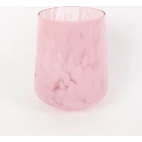 TrendLine Windlicht Glas Ø13 x 16 cm rosa Windlicht